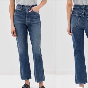 Agolde Dark Blue Straight Leg Jeans